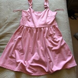 Pink Sleeveless Jumpsuit